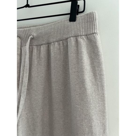 Nuuds Sweatpants 2XL Tan Beige Joggers Knit Lounge Pants Drawstring Cuffed Cozy - Picture 3 of 10